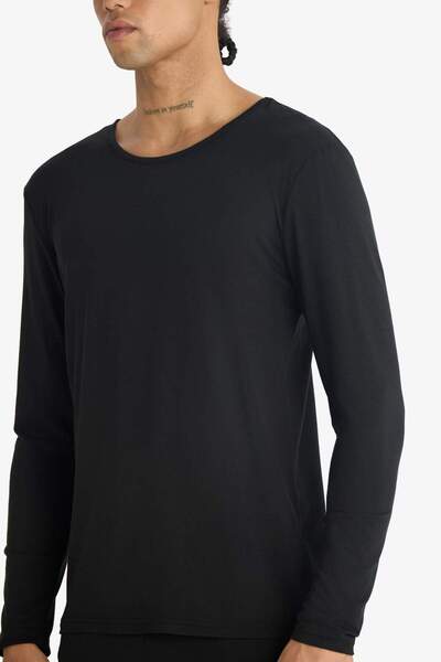 DeFacto Slim Fit Slim Fit Crew Neck Long Sleeve Top G2561Ax25Wn