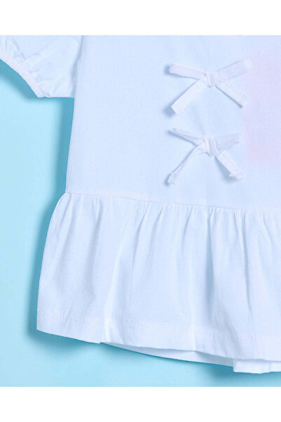 REDTAG Infant Girls White "With Bow" Blouse