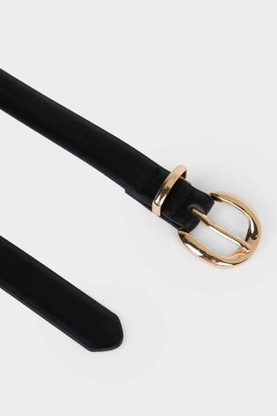 DeFacto Women's Oval Buckle Faux Leather 2-Piece Casual Belt F3291Axns