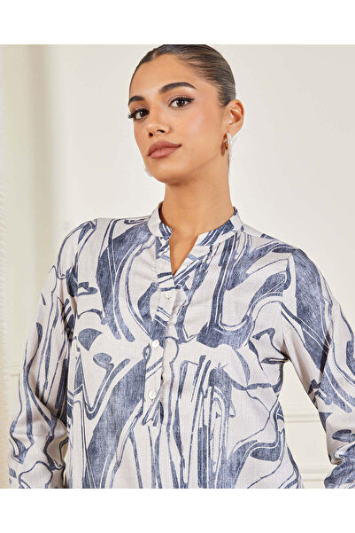 REDTAG Women Ivory Printed Blouse