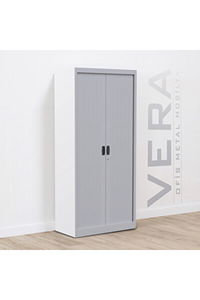 verametal Avcı Sürgülü Dosya Dolabı Malzeme Metal Arşiv Av Dolabı Kiler Ofis Raflı