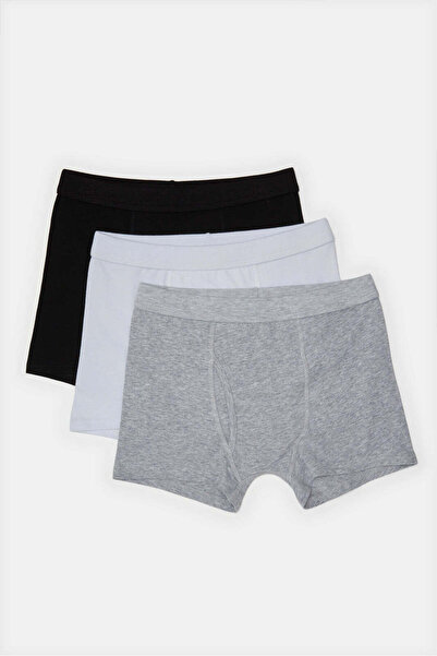 REDTAG Senior Boys Assorted Printed And Solid Boxer Brief (Pack of 3)