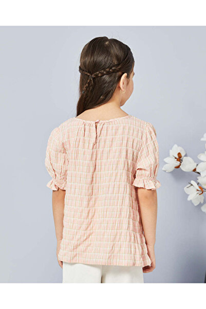 REDTAG Girls Pink Woven Top