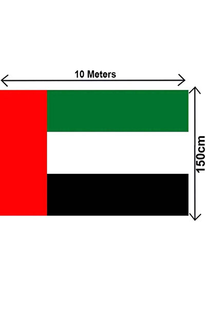 Rosymoment UAE Flag Big Size- United Arab Emirates Flag, 150x10MTR, Outdoor/Indoor