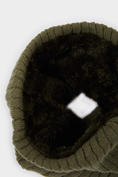 DeFacto Boy's Faux Wool Knitwear Neck Collar F4217A825Wn