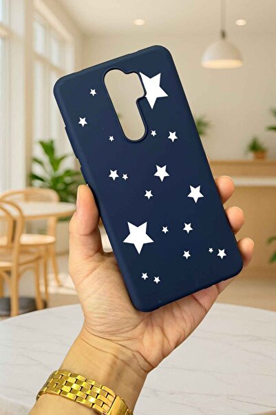 Vip Case OPPO RENO 2Z Uyumlu Mini Yıldız Desenli Silikon Darbe Emici Klasik Korumalı Rubber Kılıf