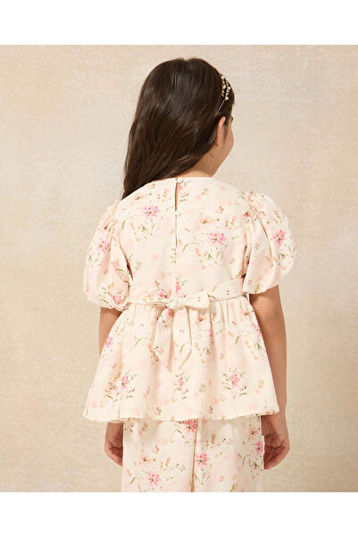 REDTAG Girls Pink Printed Blouse