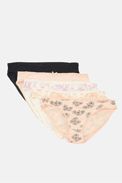 REDTAG Women Assorted Printed Bikini Brief Set (Pack of 5)