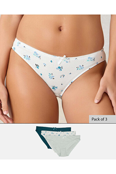 REDTAG Women Assorted Bikini Brief (Pack Of 3)