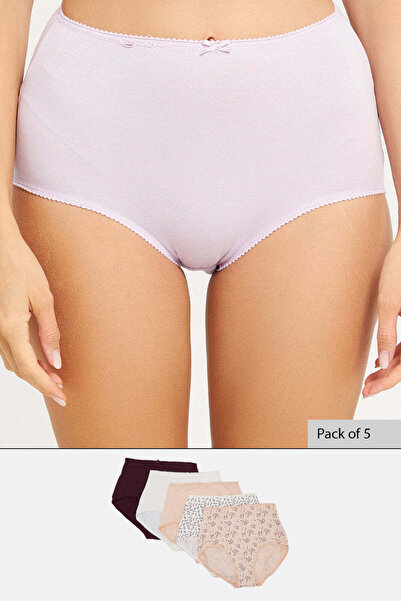 REDTAG Women Assorted Mama Brief Set (5 Of Pack)