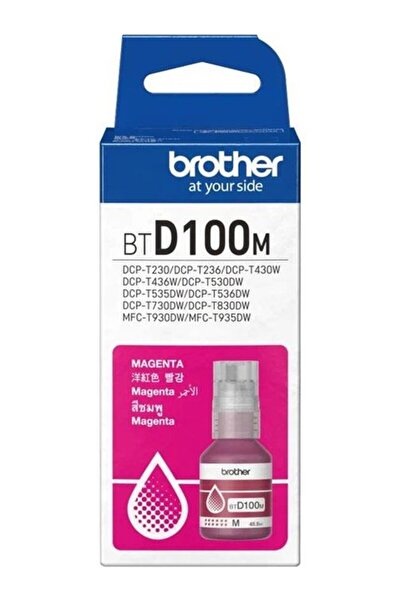 Brother Btd100M Magenta Kırmızı 5.000 Sayfa Şişe Mürekkep Dcp-T430-T530-T730-...