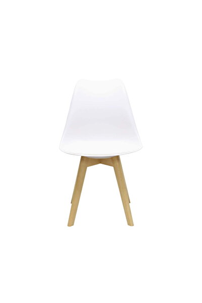 ARTA DOOR Ayse White Chair with Cushion - Skandinav, HoReCa, Kitchen, Living Room, Office, Bedrooms, Hallways