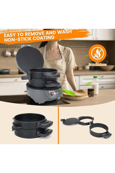 raf Electric Burger Maker R666 | Electric Sandwich Maker for Home | Electric Panini Press