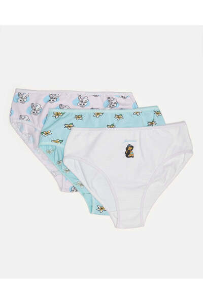 REDTAG Senior Girls Assorted Aladdin Print Brief Set (Pack of 3)
