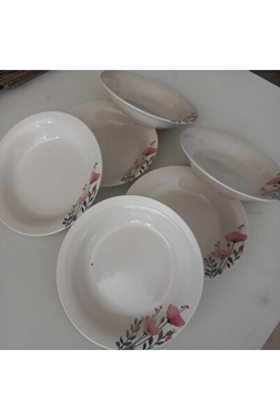 voles Geli̇nci̇k Food Plate 6 Pieces 20 cm