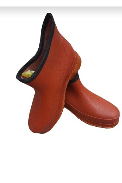 Özva Улаш Помаранчеві Креп Садові Короткі Гумові Чоботи - Помаранчеві - 43 - ST02264-TURUNCU-43