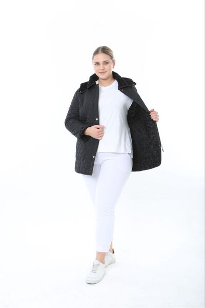 TUTveAL Collection Imported, Soft Fur, Water Repellent Coat,Plus Size,Rabbit Fur Coat,Quilted Coat,Premium Series