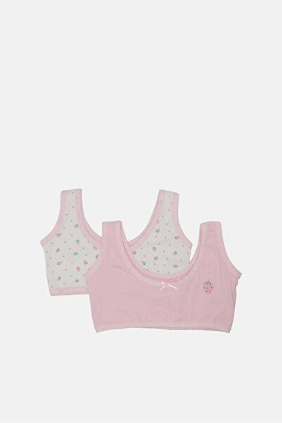 REDTAG Senior Girls Pink And White Padded Bra (Pack of 2)
