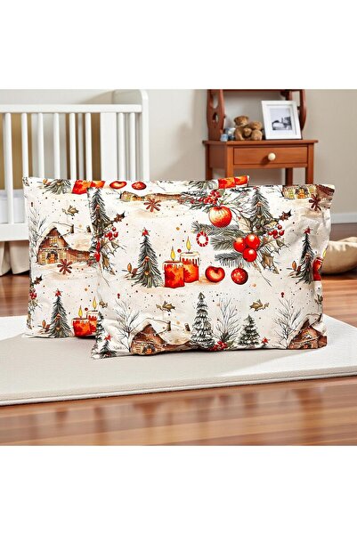 MundoLindo New Year Themed 2-Piece Baby Pillowcase 35 X 45 cm 100% Natural Cotton