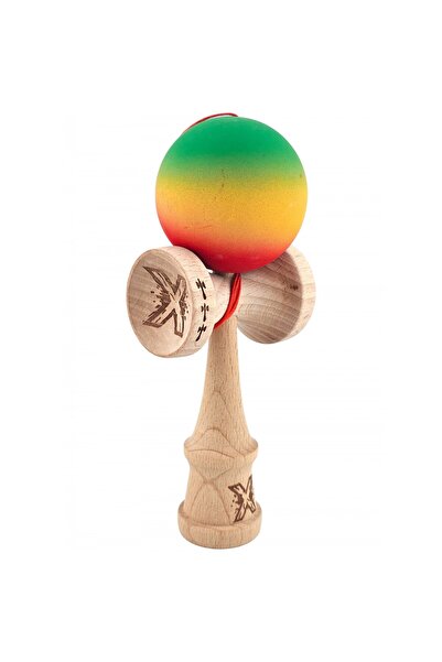 LEIBOO Kendama X Original, Lemn, Bila, Aderenta, Big Cups, Rubber Grip, 18 cm...