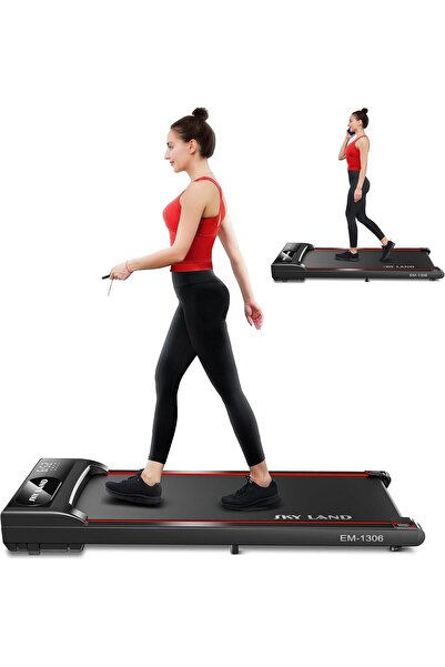 SKY LAND Compact Walking Pad EM-1306 Ultra Slim Treadmill for Home & Office use with LED & Remote Control