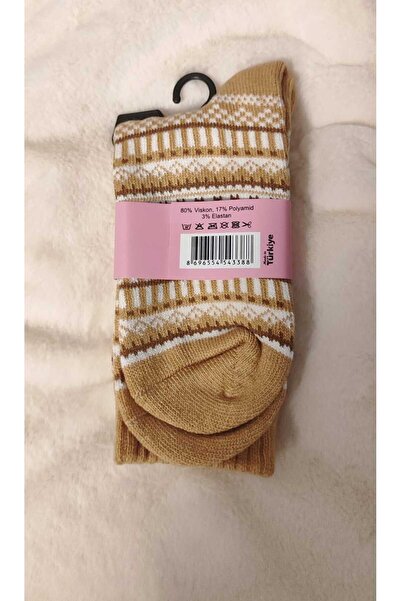 SOFT kepi etnik desen yün corap