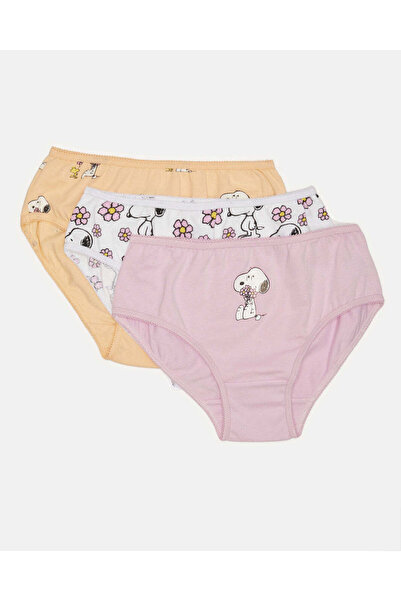 REDTAG Girls Snoopy Print Brief Set (Pack of 3)