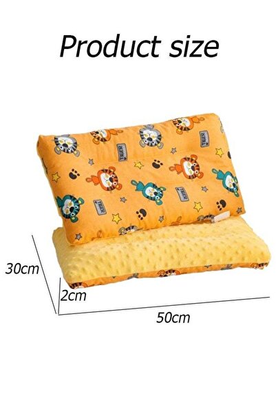 Generic Children's Cartoon Pillow Core Cotton 30*50cm Pillowcase Included, Machine Washable Soft/Breathable