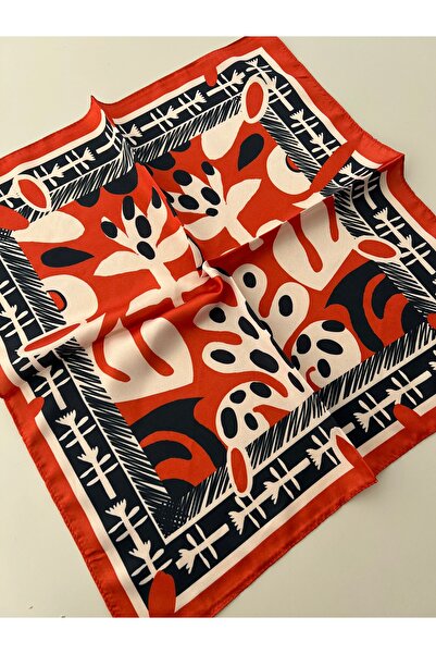 who knows ¿ Tan Beige Patterned Scarf Bandana Women's Clothing Accessory