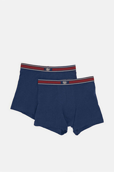 REDTAG Men Plain Navy Hipster Set (Pack Of 2)