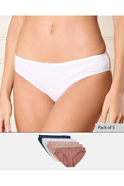 REDTAG Women Assorted Bikini Brief Set (Pack of 5)