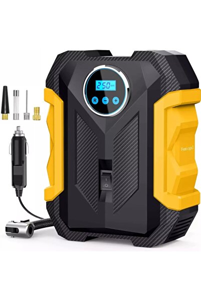 ET-LIFE منفاخ إطارات السيارات، ضاغط هواء ١٢ فولت تيار مستمر، مضخة إطارات رقمي...