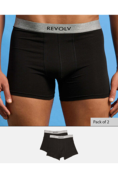 REDTAG Men Black Plain Hipster Set (Pack Of 2)