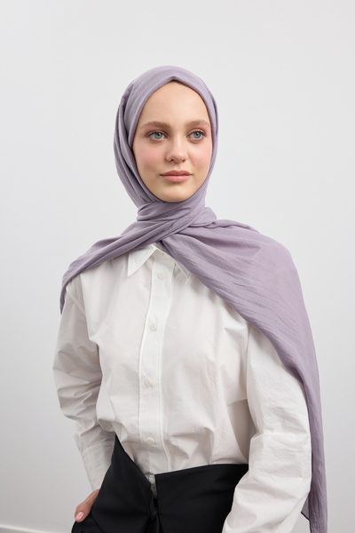 Qef Organic Crash Shawl Lavender
