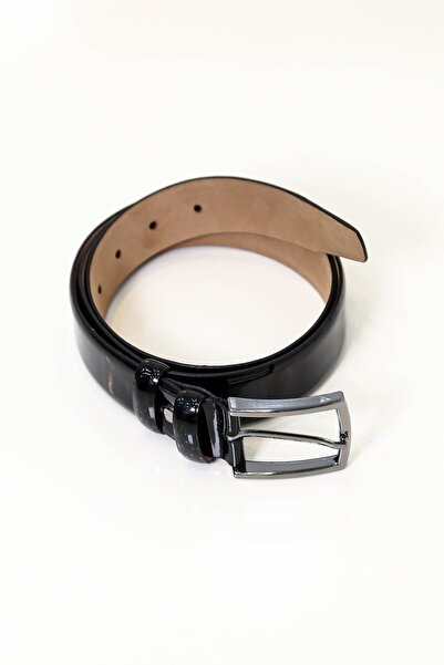 Velvarde Black Patent Leather Belt