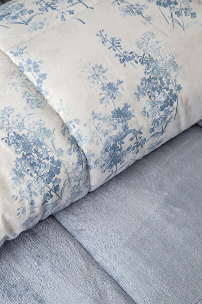 BED LİNE Softly Sleep Set Single Size Indigo