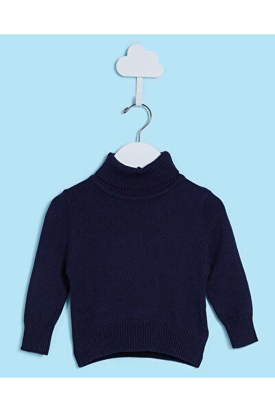 REDTAG سترة سوداء برقبة عالية للأولاد الرضع