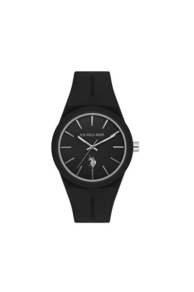 U.S. Polo Assn. Novelties 33mm Women's Watch with Black Dial & Rubber Strap