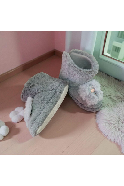 KMS HOME Παντόφλες Labubu Figured Grey για αγόρια και κορίτσια Unisex