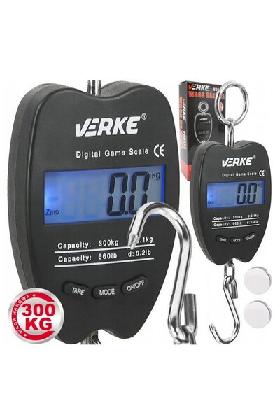 VERKE Electronic scale, capacity 0.5-300 kg, accuracy 100 g,
