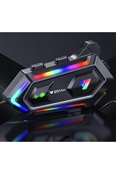 Genel Markalar Y20 Max Motosiklet Bluetooth Interkom – 2 Kişilik, 300m Menzil...