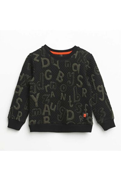 NANİCA Boy's embroidered crew neck sweatshirt for waiter, ages 6-16