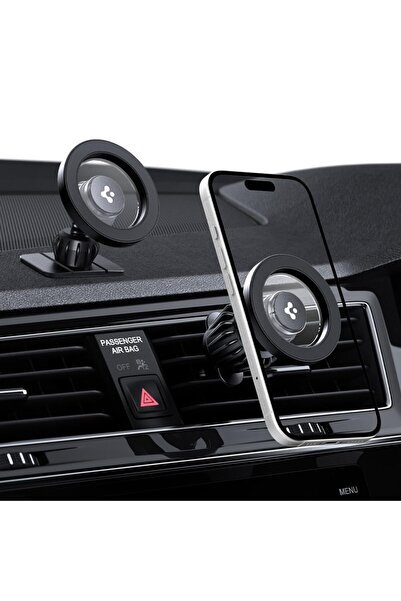 Spigen حامل هاتف MagSafe للسيارة 2 في 1 لفتحة التهوية ولوحة القيادة (وحدة الت...