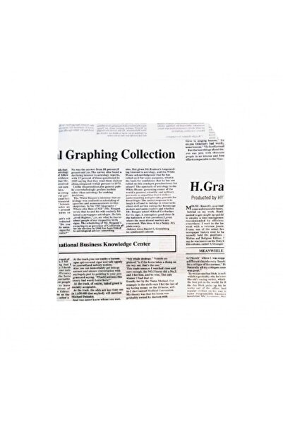 MSG PACKAGING Set 1000 Pungi hartie alba RG, 16x17 cm, imprimare model ziar