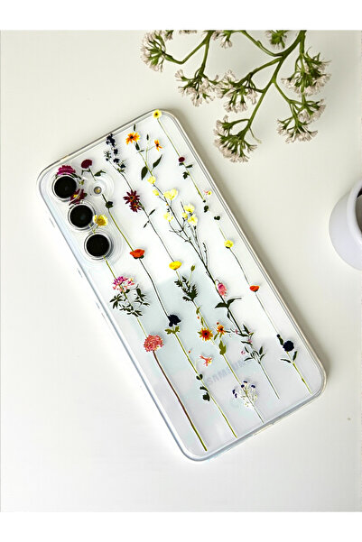 Merwish Samsung Galaxy A54 Compatible Ivy Pattern Transparent Case Cover