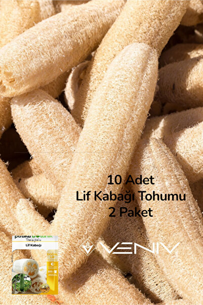 VENİV AGRİCULTURE 10 Adet Kabak Lifi Tohumu 2 Paket