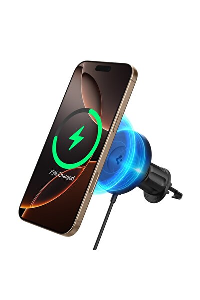 Spigen Magfit Air Vent Car Mount + Wireless Charger iPhone Magsafe Onetap Pro...