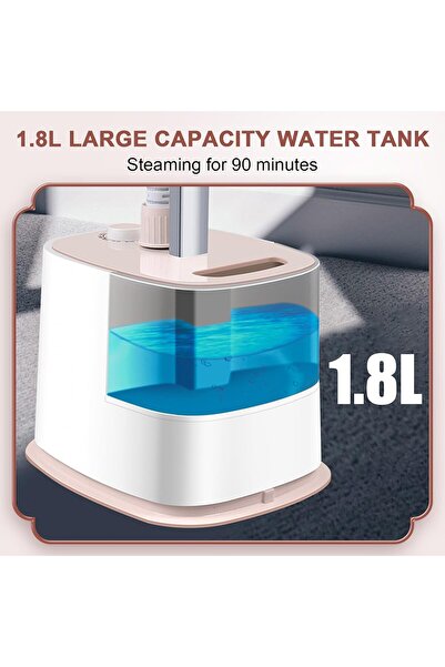 Yelajoy 1800W Vertical Garment Steamer,Single Pole With Ironing Board,1.8L Water Tank,for Crease Reduction