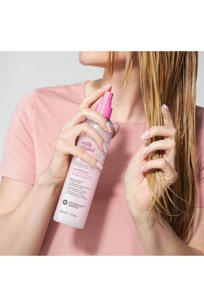 Milkshake Ενυδατικό μαλακτικό, Milk Shake, Μαλακτική κρέμα χωρίς ξέβγαλμα με άρωμα λουλουδιών, 350ml