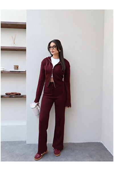 ESRAHELVACI Double Zipper Knitwear Set